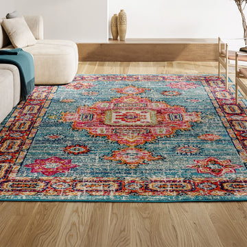 Bpl bohemian Flair Boho Vintage Medallion Area Rug
